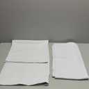 RYB HOME White Curtains for Bedroom - Room Darkening Curtains Thermal Insulated Sunlight Block for Kitchen Cabinet Basement Bathroom Window Covering, W 29 x L 36, Grayish White, 2 Panels