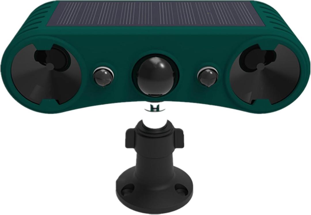 HULPPRE Solar Indoor&Outdoor Motion Sensor Alarm,Ultrasonic,2*130db Loud Siren Noise Maker,4 Modes,Mount on Ground or Fence,Red&Blue Motion Activated Strobe Light,Say Goodbye to The Intruders HULPPRE Solar Indoor&Outdoor Motion Sensor Alarm,Ultrasonic,2*130db Loud Siren Noise Maker,4 Modes,Mount on Ground or Fence,Red&Blue Motion Activated Strobe Light,Say Goodbye to The Intruders