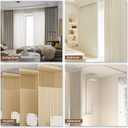 Flexible Bendable Ceiling Curtain Track, 9.8ft (3m) Curved, PVC, Metal, Plastic & Stainless Steel, White, Ceiling Mounted