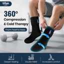 Hilph Ice Pack Socks for Full Foot Pain Relief 2Pcs, Hot Cold Therapy Socks