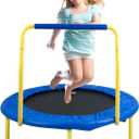 VEVOR 3FT Trampoline 36" Indoor/Outdoor for Toddlers, Foldable Mini Baby With Foam Handle, Recreational Birthday Gift