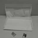 2Pcs Clear Acrylic File Holder Wall Mount Mail Magazine Organizer File Holders with Screw Wall Pocket Office Document Storage Rack Magazine Letter Brochure(14 x8.3 x1.2 ,Horizontal)