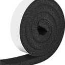 Foam Strips with Adhesive, 2 Inch Wide X 1 Inch Thick, Neoprene Weather Stripping High Density Foam Closed Cell Tape Seal for Doors and Windows Insulation, Total 6.5 Feet Long