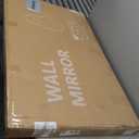 Irregular Wall Mirror - Black Wall Mirrors Decorative 24"x 40" Wavy Asymmetrical Abstract Mirror Aviation Aluminum Alloy Frame Unique for Vanity, Entryway, Bathroom, Bedroom, Living Room, Cloakroom