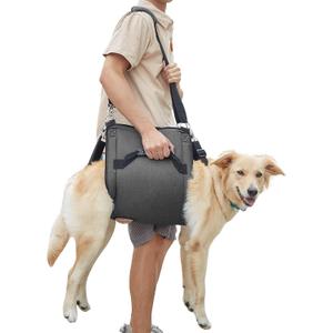COODEO Dog Carry Sling, Emergency Backpack Pet Legs Support & Rehabilitation Dog Lift Harness for Nail Trimming, Dog Carrier for Senior Dogs Joint Injuries, Arthritis, Up and Down Stairs(XL, Black)