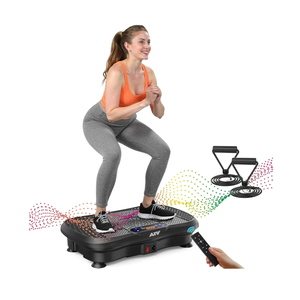 AXV Vibration Plate Fitness Platform Exercise Machine Vibrating Lymphatic Drainage Shaking Full Body Shaker Workout Vibrate Stand Shake Board Sport Gym for Weight Loss Fat Burner for Women Men