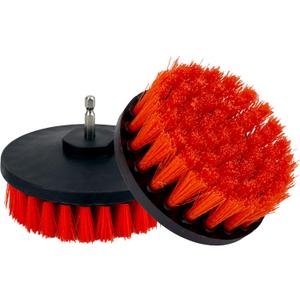 Maxshine M8 Medium-Duty Upholstery Carpet Brush with Drill Attachment - Removes and Scrubs Grime, Stains, and Spots from All Types of Upholstery and Carpets in Leather and Fabric (4")