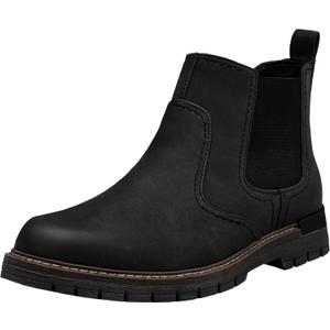 Jousen Chelsea Boots Men Lightweight Mens Boots Classic Slip On Boots Casual Boots for Men (10, 8120a-black)