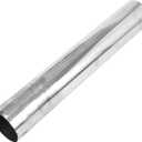 Motoforti 80mm/3.15" OD Straight Mandrel Exhaust Pipe Tube 457mm/18 Length T304 Stainless Steel Piping with Cutted End Universal Fitment Silver Tone