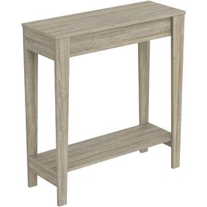 Safdie & Co. Safdie 81094.Z.05 Entryway Console Sofa Couch Table/Accent Wall Table-31 Long/Dark Taupe with 1 Shelf for Living Room, Beige, 11.5 in x 31 in x 34 in