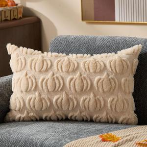 DFXSZ Fall Pillow Covers 12x20 Fall Decorations Autumn Beige Small Pumpkins Decor Soft Plush Faux Fur Wool Couch Cushion Case for Chair Sofa Living Room Home Decor YZT099A DFXSZ Fall Pillow Covers 12x20 Fall Decorations Autumn Beige Small Pumpkins Decor Soft Plush Faux Fur Wool Couch Cushion Case for Chair Sofa Living Room Home Decor YZT099A
