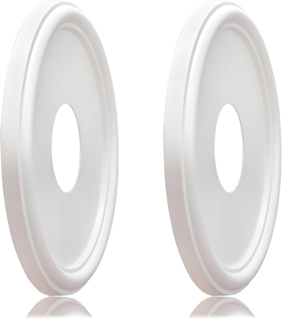 Molded Nylon Ceiling Medallion for Light Fixtures and Ceiling Fans, 13"OD x 4"ID x 1-1/8"P (Fits Canopies up to 10-1/4") White