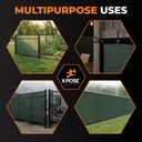 Xpose Safety Privacy Fence Screen 6’ x 50’ – Heavy Duty Green Mesh with 90% Visibility Block, UV Protection – for Garden, Yard, Nursery, Kennel, Dog Run, Greenhouse