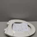 KOHLER 25875-0 Hyten 3" Height, Elevated Soft Close Elongated Toilet Seat, Contoured Seat with Grip-Tight Bumpers, Quick-Attach Hardware, No Slam Toilet Seat, White
