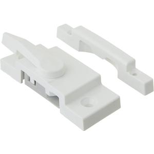2 x Prime-Line F 2667 Sash Lock, 2-1/16 In. Hole Centers, Fits Single and Double Hung Vinyl Windows, Vinyl Construction, White, (Single Pack)