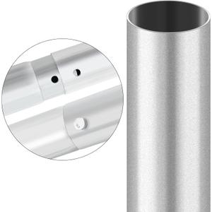Yaocom Round Street Sign Post 8' Tall Real Estate Sign Post for Outside Breakaway Steel Galvanized Pipe for Garden Yard Street Parking, 2 3/8'' OD, Pack of 1, Large Signage