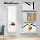 Syndra 65x24 Beveled Edge Full Length Mirror, Frameless Wall-Mounted & Glass Frame Mirror, Large Rectangle Full Body Mirrors for Bedroom, Living Room, Bathroom, Entryway(Vertical or Horizontal)