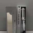 K&K Blowout Boost Thermal Brush, 1.5 inch Heated Round Brush for Blowout Look, Negative Ion Technology, Ceramic Tourmaline, Dual Voltage, White