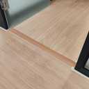 2 x Floor Transition Strip Self Adhesive Flat Laminate Floor Cover Strip Carpet to Tile Transition Strip for Laminate Flooring Vinyl Floor Transition Strip Threshold Strip Home Improvement(Brown,6.56Ft)