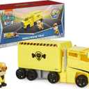 Paw Patrol, Big Truck Pups Rubble Transforming Toy Trucks with Collectible Action Figure, Kids Toys for Ages 3 and up