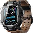 ULTIMAL Rugged Case with Band for Apple Watch 49mm,Compatible with Apple Watch Ultra 3/2/1, Military Grade Shockproof Bumper Cover for iWatch Tactical Band Men (Coffee Brown, 49mm)