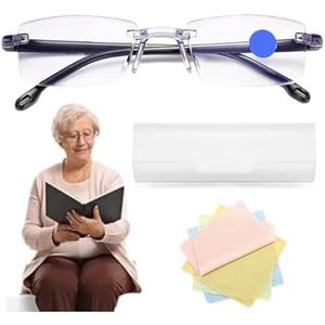 FENNIDICE Anti-Blue Light Presbyopia Glasses Auto Zoom Smart Look Far and Near for Reading Computer or TV