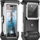 Underwater Phone Case for Snorkeling - Waterproof Touchscreen Diving Housing, Universal Underwater Phone Case for iPhone 16/15/14/13 Pro Max Samsung Galaxy S26/S25/S24 Ultra Up to 6.9'' (Black)