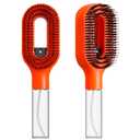 2-in-1 Detangler Hair Brush, With Built-In Mister Spray, Wet & Dry Detangling Brush for Curly, Wavy & Straight Hair | No-Tangle Anti-Frizz Hair Care Brush,Water Reservoir 50ml. (Orange)