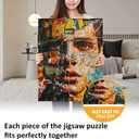 Jigsaw Puzzles for Adults 1000 Pieces Impossible Hard Difficult Challenging Puzzles for Adults Teens Fragments of a Cool Face Jigsaw Puzzle 1000 Pieces 28 x 20 inch