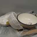 VORRINGARD Enameled Cast Iron Dutch Oven Pot with Lid, Bread Oven for Sourdough Bread Baking, Dutch Ovens with Bread Proofing Basket& Baking Supplies Set, 6 Quart, Latte