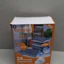 24 Pack Vacuum Storage Bags with Electric Pump, (5 Jumbo, 5 Large, 5 Medium, 5 Small, 4 Roll Up Bags) Space Saver Bag for Clothes, Blanket, Duvets, Pillows, Comforters,Travel,24 ComboEPUMP