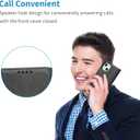 for iPhone 15 Plus Wallet Case with Card Holder for Women Men PU Leather Flip Folio Credit Card Slots Stand Shockproof Phone Cover-Black