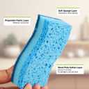 AIDEA Sponges Kitchen, Non-Scratch Scrub Sponge, 24Count, Sponges for Non-Stick Cookware, Kitchen Sponge for Dishes, Cleans Fast Without Scratching, Cleaning Power for Kitchen, Bathroom, Household