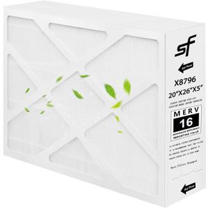 Upgrade X8789 MERV 16 Filter Compatible with Lennox X8789 MERV 16 Filter - 16x 26x 5" 1 Pack