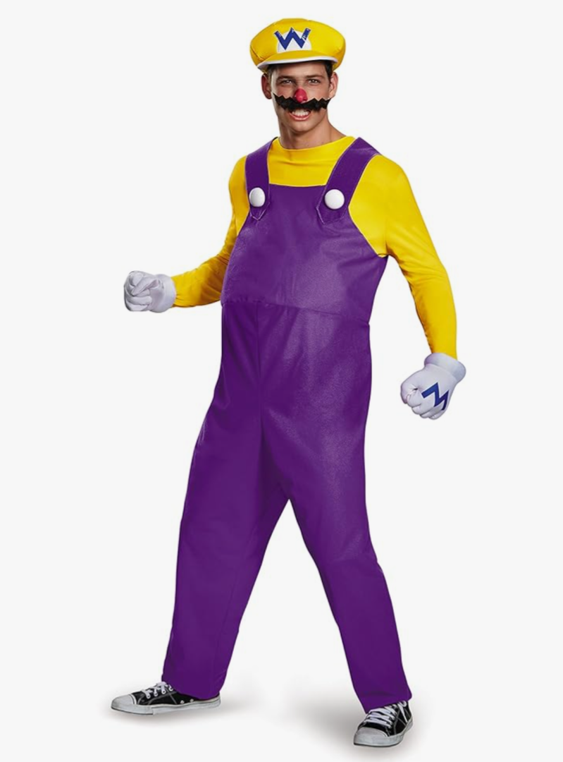 Disguise Men's Super Mario Wario Deluxe Costume XL