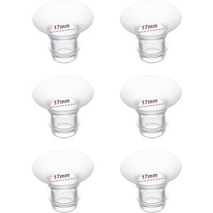 Flange Inserts 17mm 6PC,Compatible with Momcozy S12 Pro/S9 Pro/S12/S9 Wearable Breastpump Cup,Suitable for Medela/Spectra/Elvie/Willow/TSRETE 24mm Shields/Flanges,Reduce 24mm Tunnel Down to 17mm,6pcs