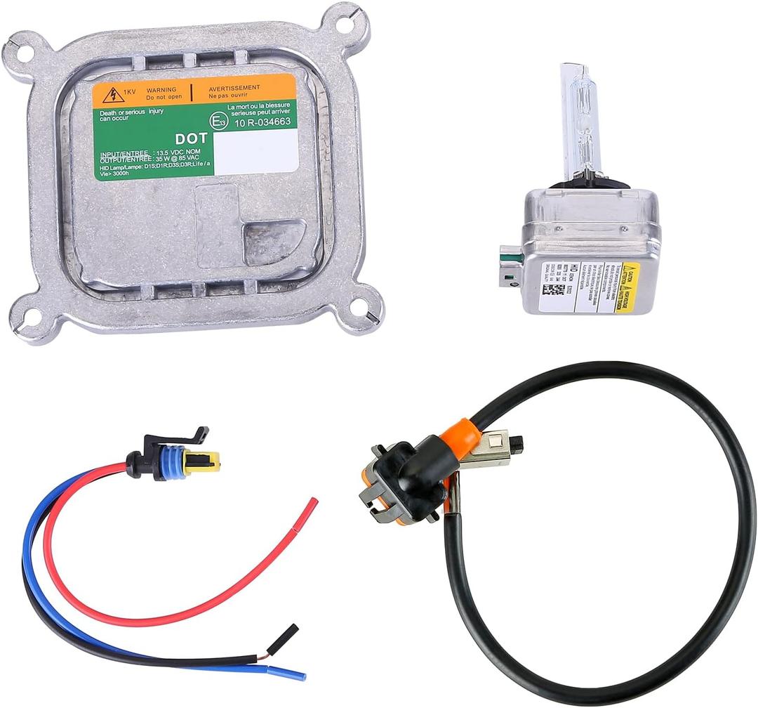 8A5Z-13C170-A Xenon HID Ballast Headlight with D3S Bulb and Igniter Assembly Module Fit for Ford Edge 2011-2014, for Ford Escape 2013-2016, for Ford Explorer 2011-2015