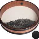 12 Inch Professional Ocean Wave Drum - Goatskin Drum with Steel Beads, Natural Sound Instrument for Meditation Relaxation Yoga, Includes Carry Bag(12in)