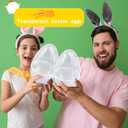 18 Pack 8 Inch Plastic Jumbo Easter Eggs White Transparent Fillable Eggs for Hunt Easter Theme Party Supplies
