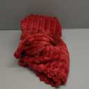 HIMEET Deep Red Throw Blanket for Couch - 300GSM Soft Cozy Blankets, Cute Lightweight Fleece Throws, Birthday Gifts, Home Dorm Decor, Deep Red, 50x60 Inches