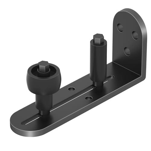 Sliding Barn Door Floor Guide, Adjustable Rollers Barn Door Hardware, Barn Door Rollers, Flush Flat Bottom Design, Rounded Edge Design