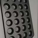 GoodCook Mini Nonstick Steel 24Cup Muffin and Cupcake Pan with 17/8-Inch BiteSize Cups, Gray