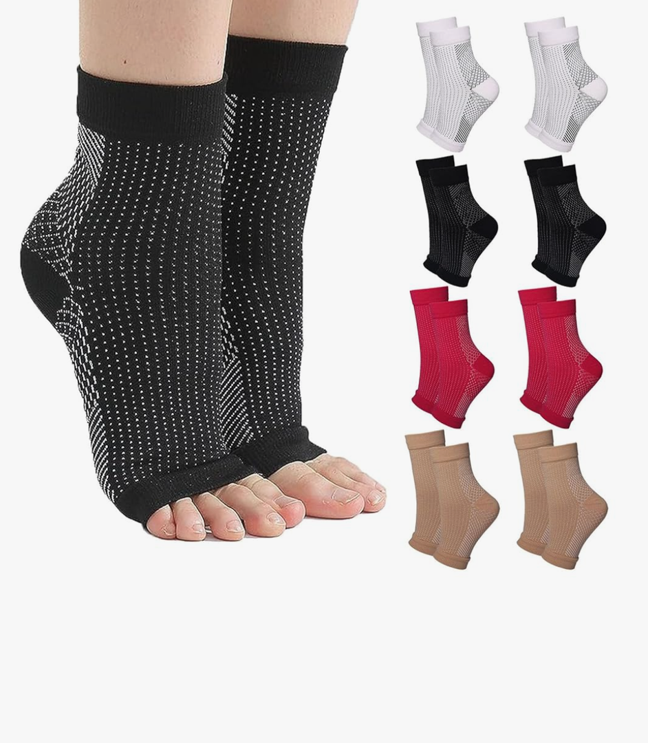 Neuropathy Socks for Women and Men,Soothe Relief Compression Socks, Ankle Brace for Plantar Fasciitis Sleeve Soothe L/XL