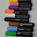 Window Chalk Markers for Glass Washable, 10 Colors Jumbo Liquid Chalk Marker with 10mm 3 in 1 Nib Thick Wide Tips, Big Chalkboard Markers, Car Paint Pen for Auto, Bistro, Mirror, Poster, Blackboards