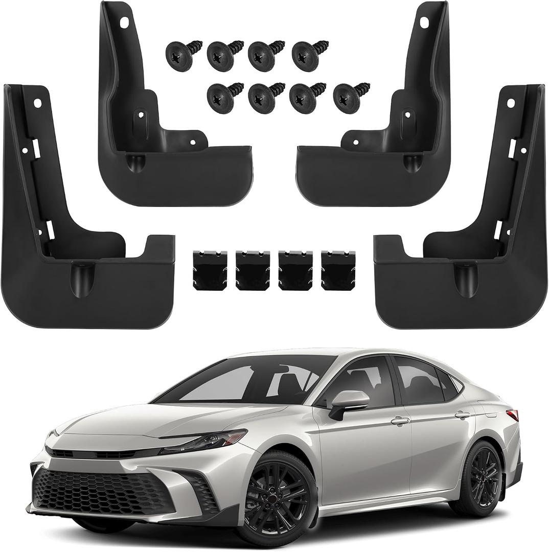 Mud Flaps Splash Guards for Toyota Camry SE XSE 2024 2025 2026 All Weather Fender Guard Protect Against Mud and Rocks Protect Car's Paint, Toyota Sport Model Accessories (4-Pack)