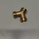 Joywayus Brass 3/4" GHT Male Y Shaped Connector for Steam Dryer and Washing Machine Hoses 