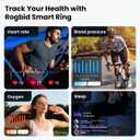 Smart Ring for Men Women Health Tracker with Heart Rate, Blood Oxygen, Blood Pressure, Sleep Monitoring, Fitness Step Tracking, IP69 Waterproof Rings for iPhone and Android,Up to 7-Day Battery Size 12