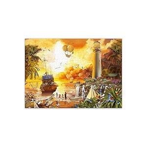 QUOKKA 1000 Pieces Puzzle for Adults and Up - Jigsaw Puzzles for Men and Women - Lighthouse Activity for Kids Ages 8-12 and Up - Colourful Game Toy for Family