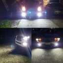 9006 HB4 LED Fog Light Bulbs 6000K Xenon White, Extremely Bright 3030 Chips 9006LL 9006XS LED Bulbs with Projector for Car Fog Lights, Daytime Running Lights DRL(Pack of 2)