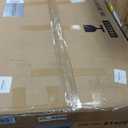 Walnut Triangle Coffee Table 35.5'' x 27.5'' x 15.7'' Modern Mid Century Glass Coffee Table Rustic Brown Solid Wood Center Table Funky Retro Vintage Tea Table for Living Room & Small Space